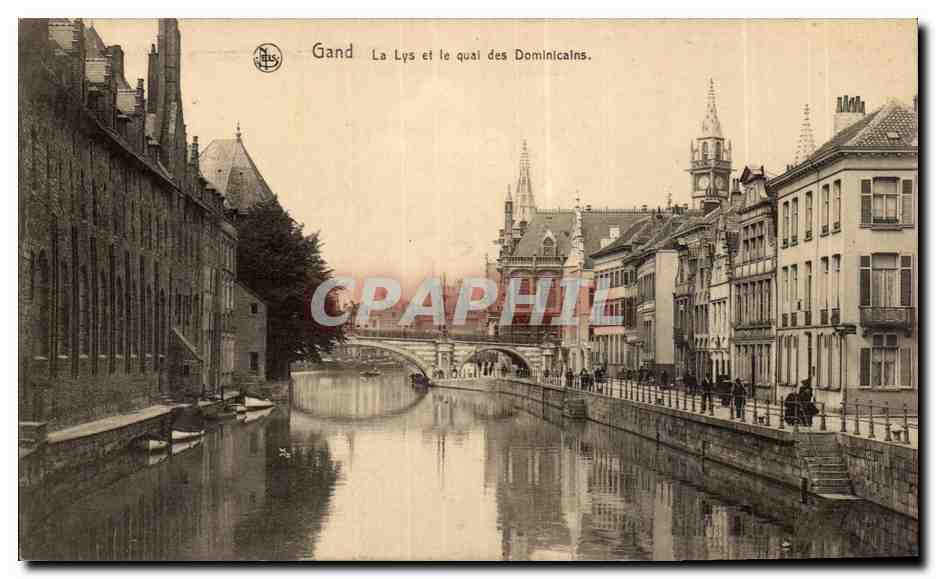CPA Gand Le lys et le quai des domincains