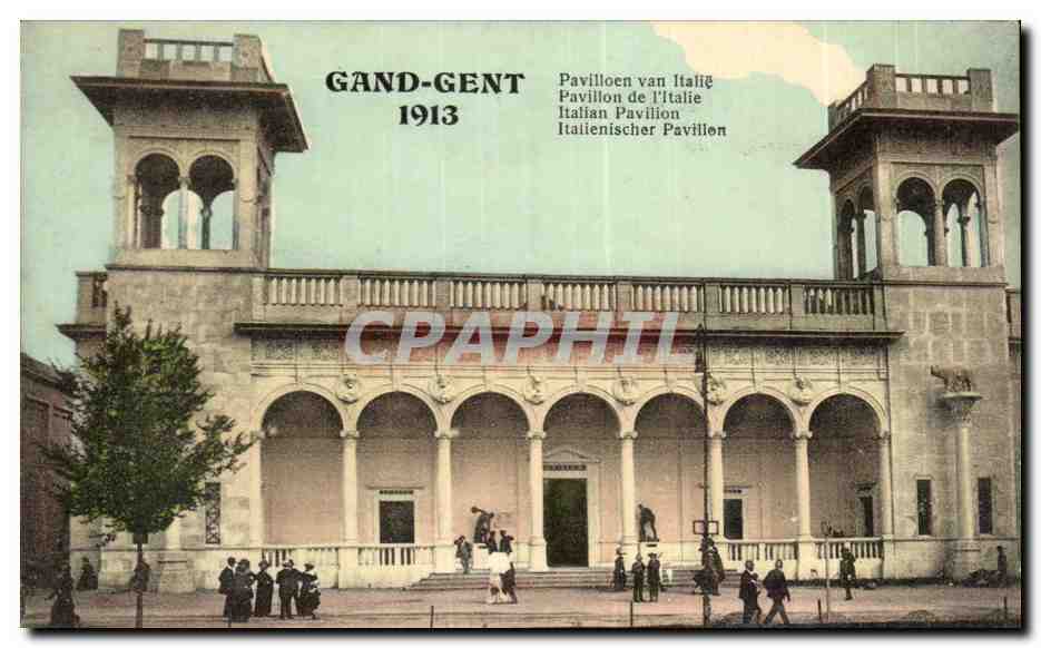 CPA Gand 1913 Pavillon de l'Italie