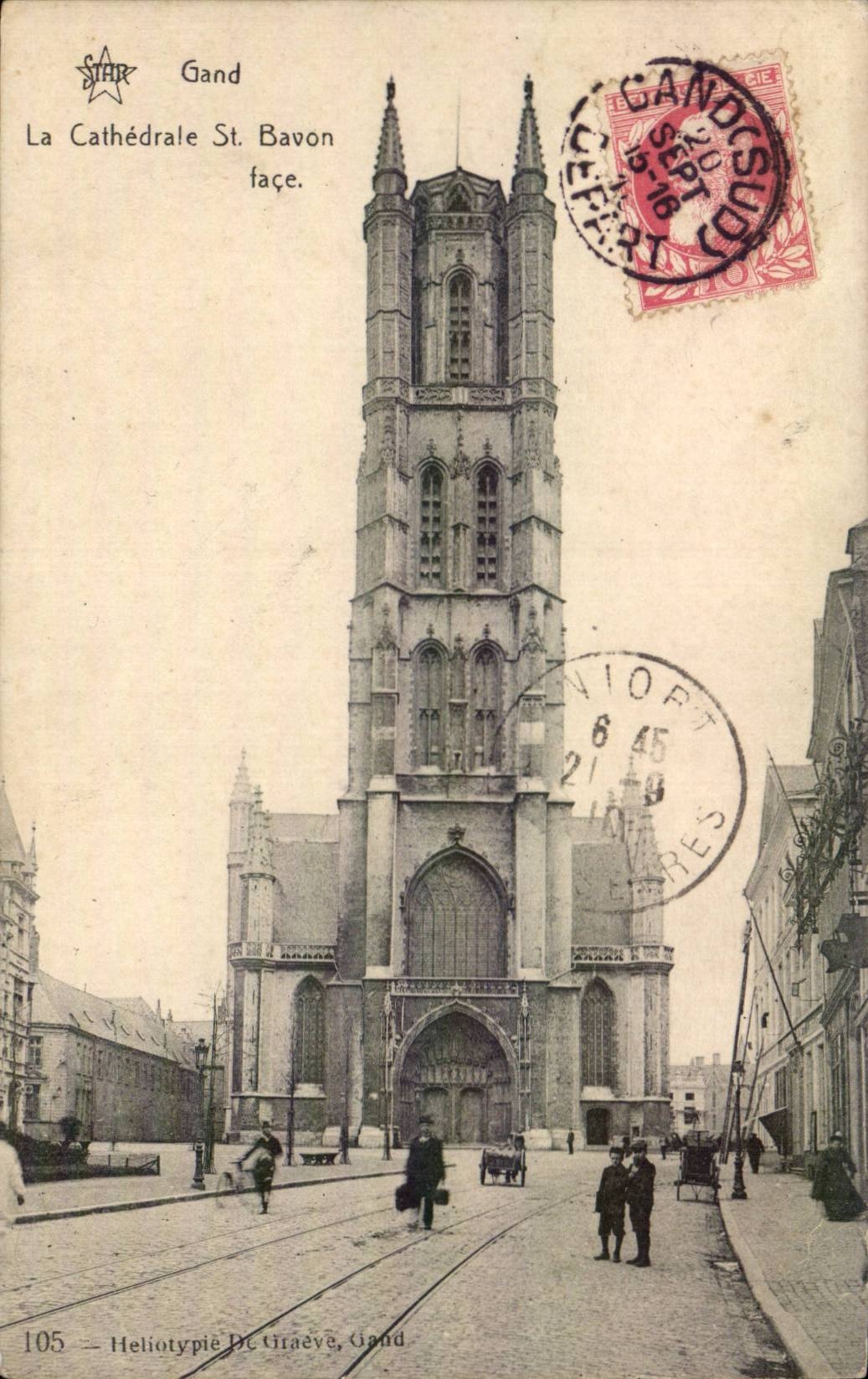CPA Belgique Gand La cathedrale St Baon