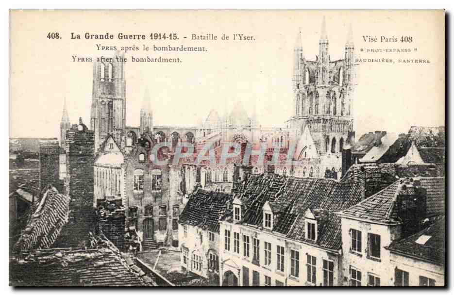 CPA Belgique Ypres Bataille de l'Yser