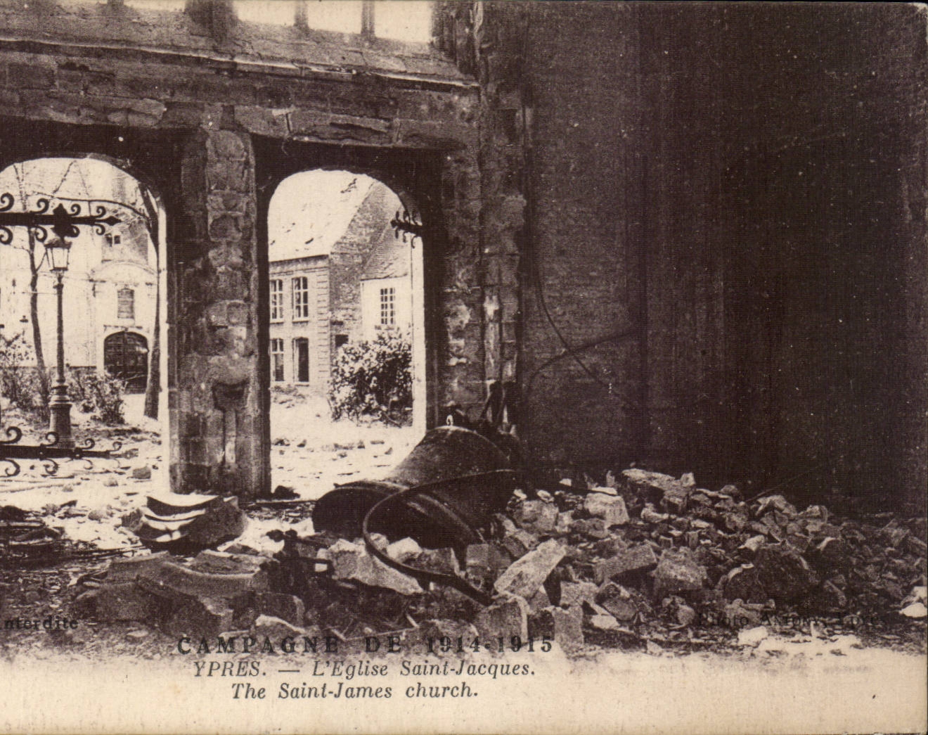 CPA Belgique Ypres L'eglise Saint Jacques