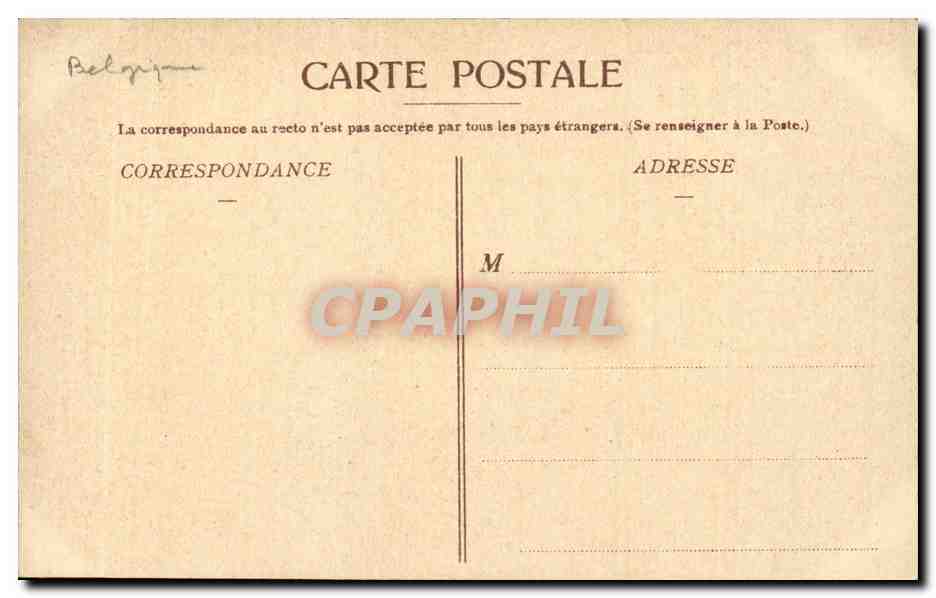 CPA Belgique Ypres Salle Echevinale Hotel de ville — Rückseite
