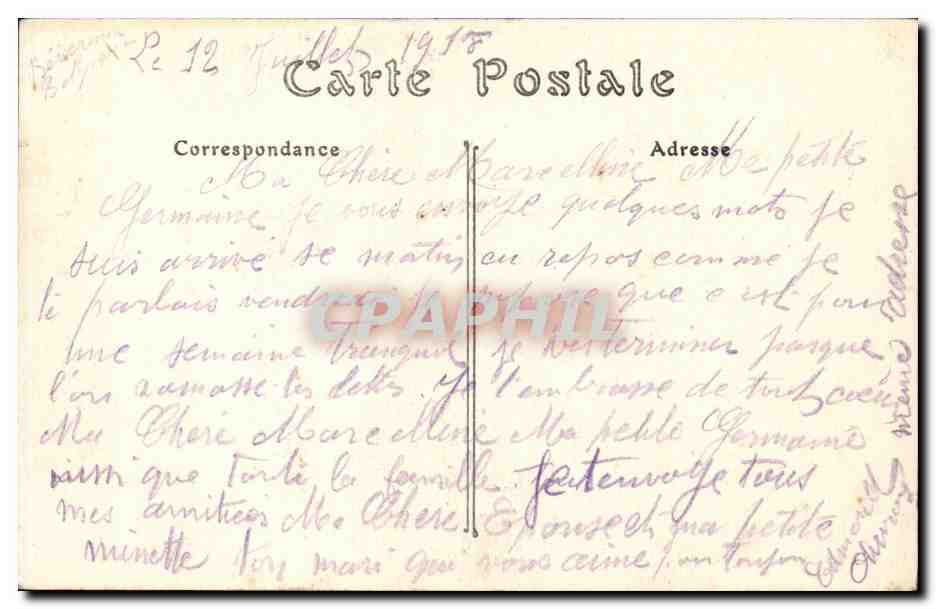 CPA Belgique Ypres Eglise St Pierre — Rückseite