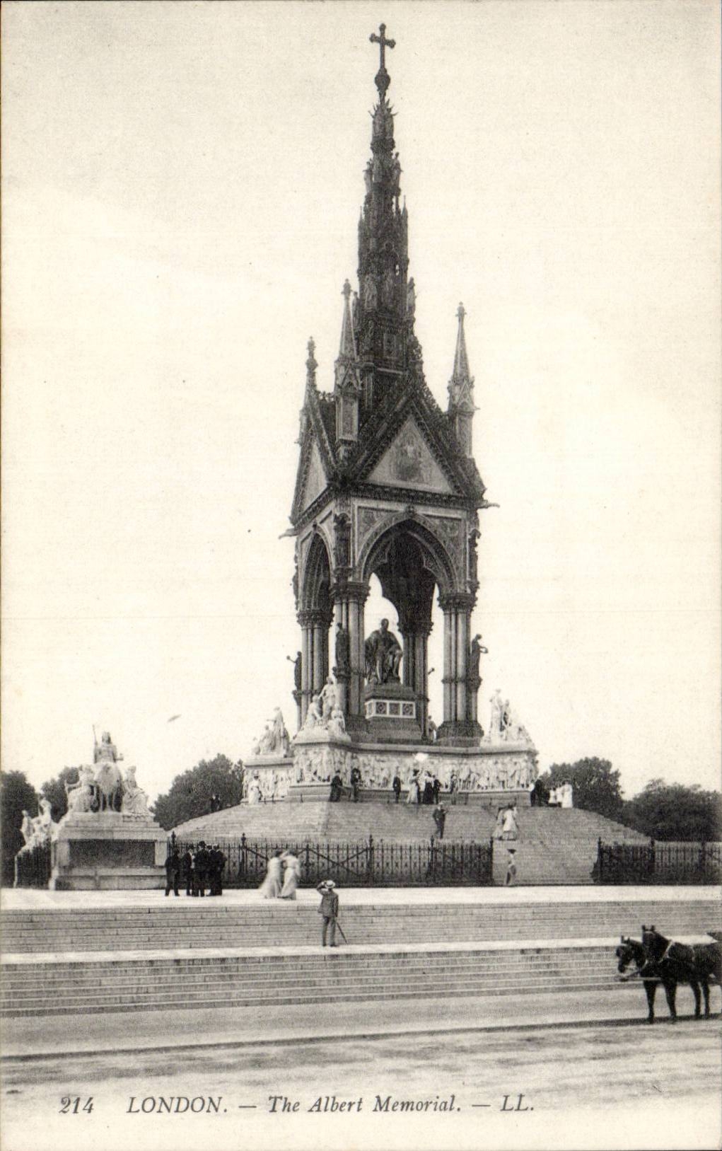 CPA Great Britain London The Albert Memorial