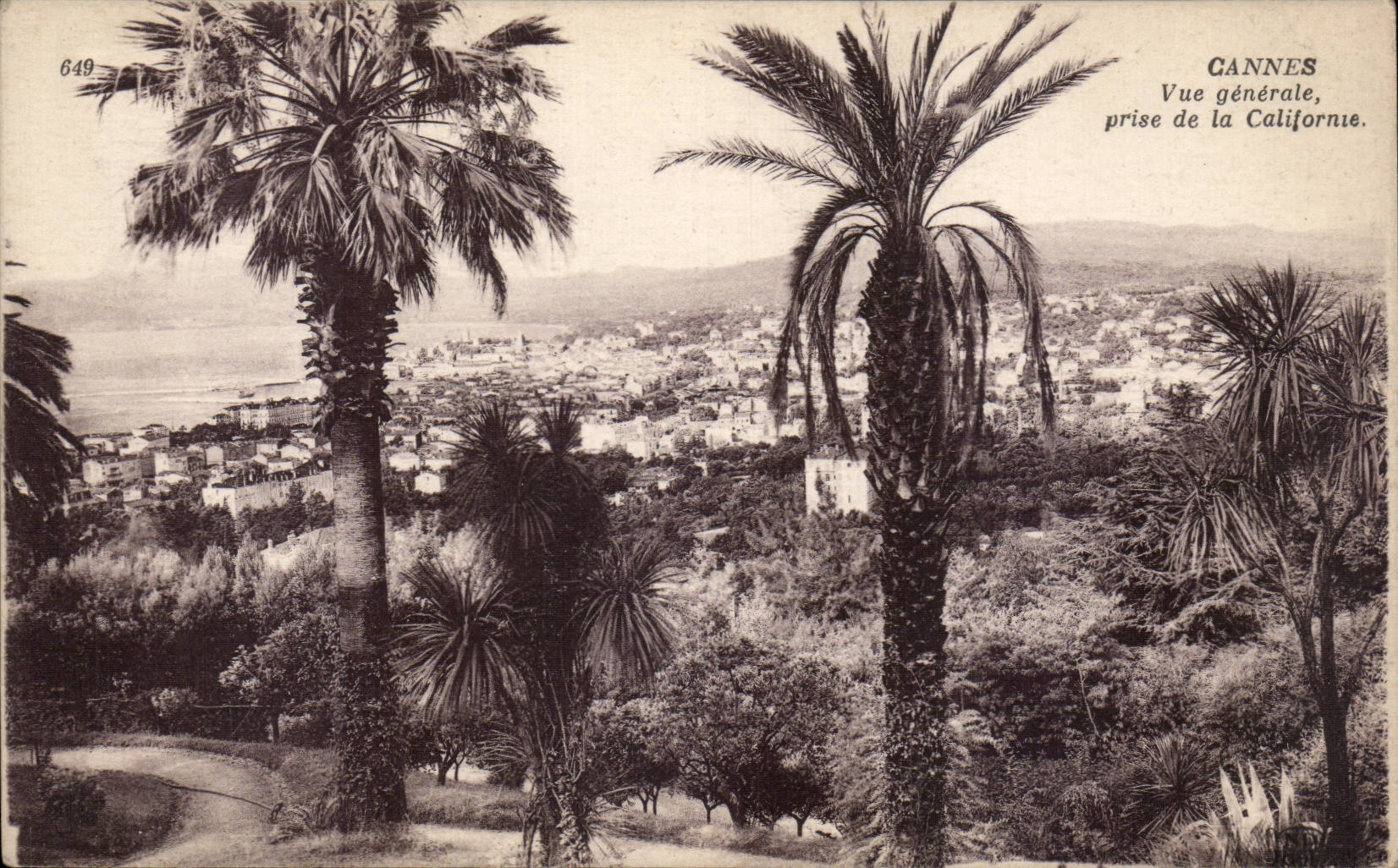 CPA Cannes Vue generale prise de la Californie