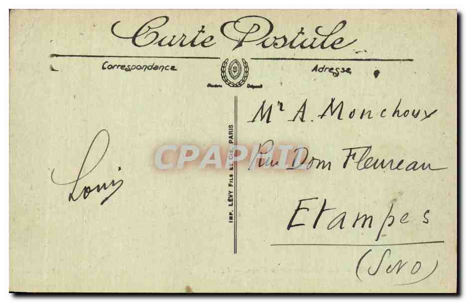 CPA Cannes Les mouettes sur la plage — Rückseite
