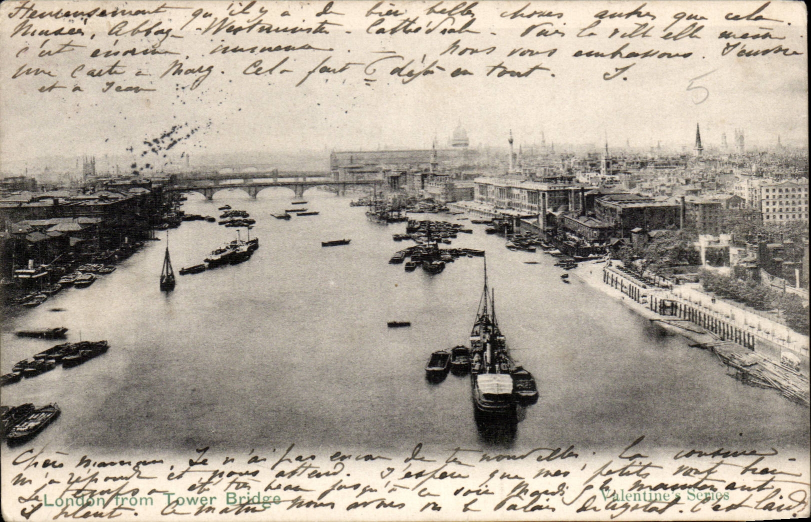 CPA Great Britain Londres London from tower bridge