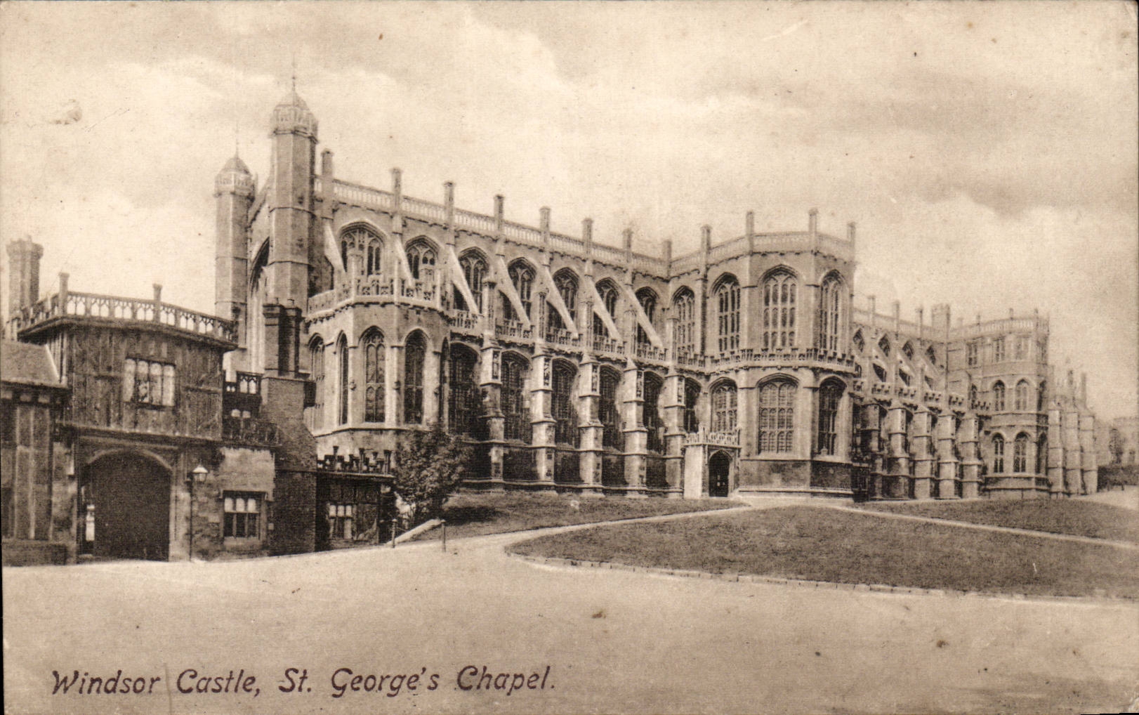 CPA Great Britain Windsor Castle St George's chapel