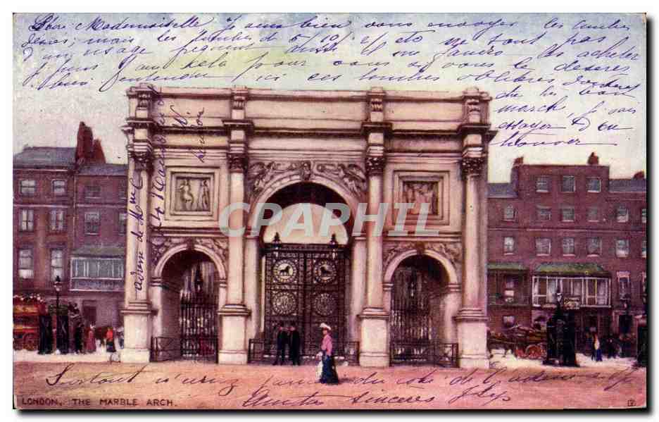 CPA Great Britain Londres London The marble arch