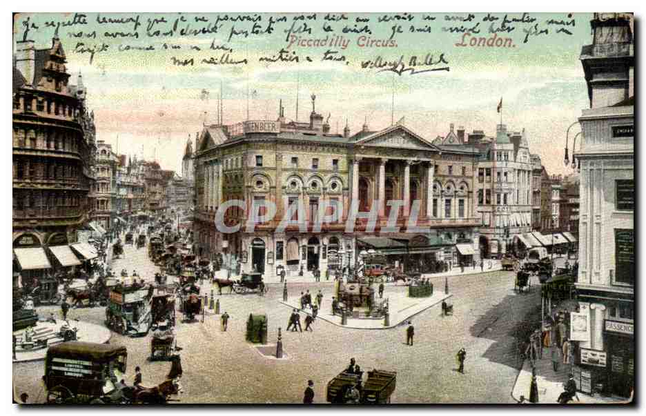 CPA Great Britain London Londres Piccadilly Circus