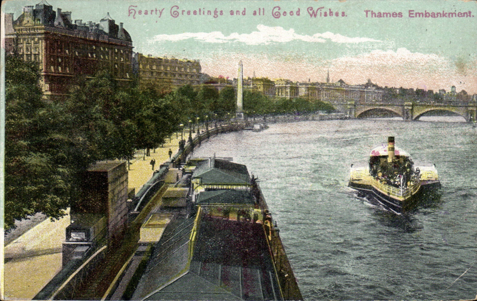 CPA Great Britain Londres london Thames Embankment