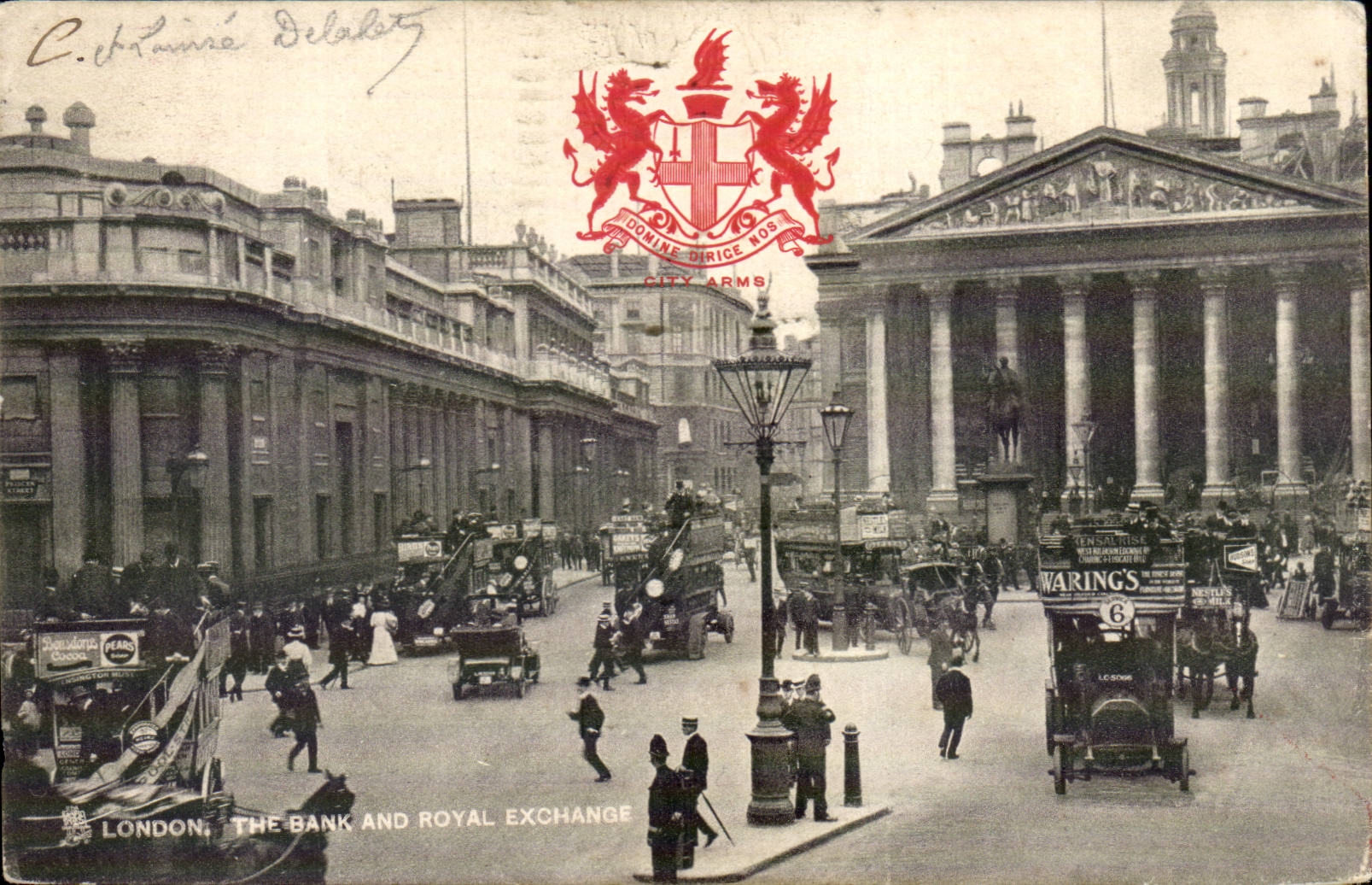 CPA Great Britain Londres London the bank and Royal Exchange