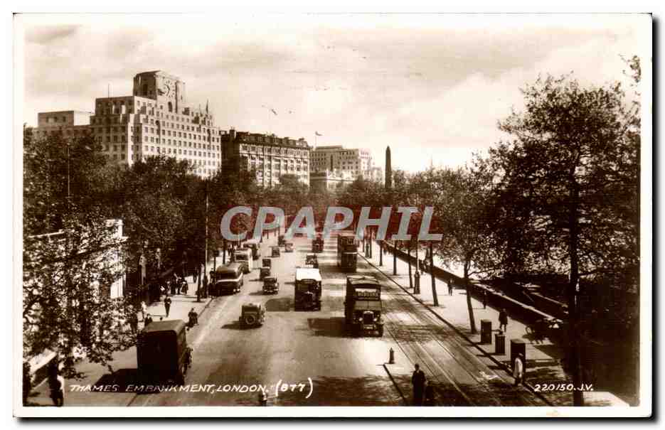 CPA Great Britain Londres London Thames Embankment