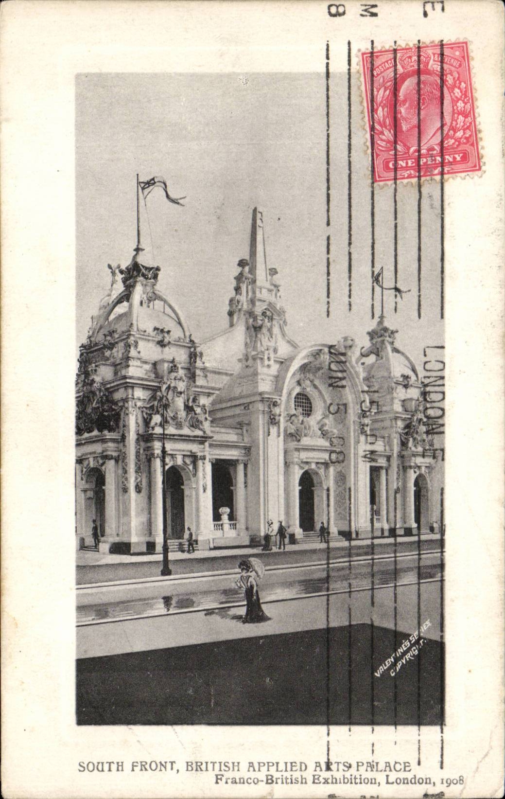 CPA Great Britain Londres London South front British applied Arts Palace Franco British Exhibition