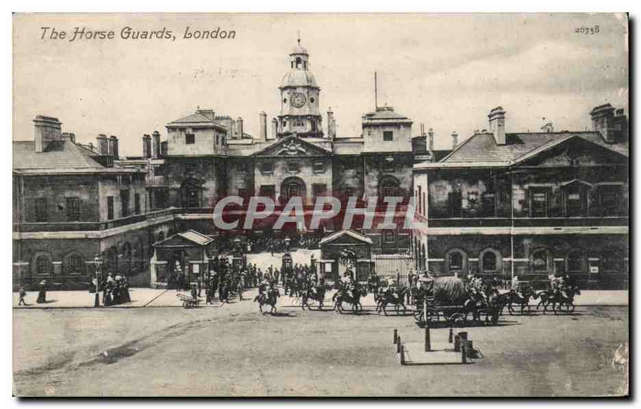 CPA Great Britain Londres London The horse guards