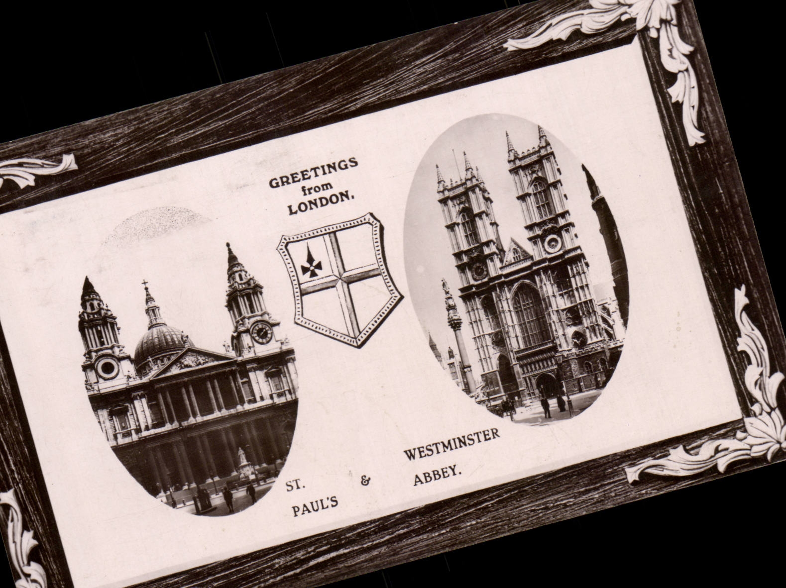 CPA Great Britain Londres London Greetings St Paul's Westminster Abbey