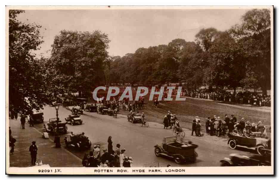 CPA Great Britain Londres London Rotten row Hyde park