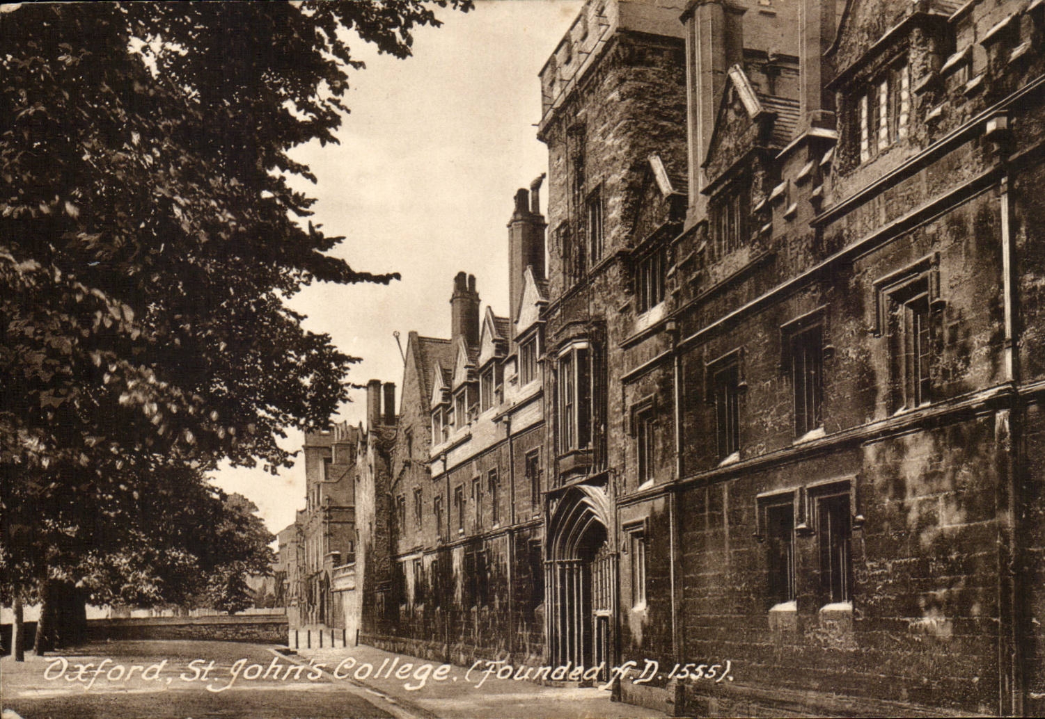 CPSM Great Britain Oxford St John's college 