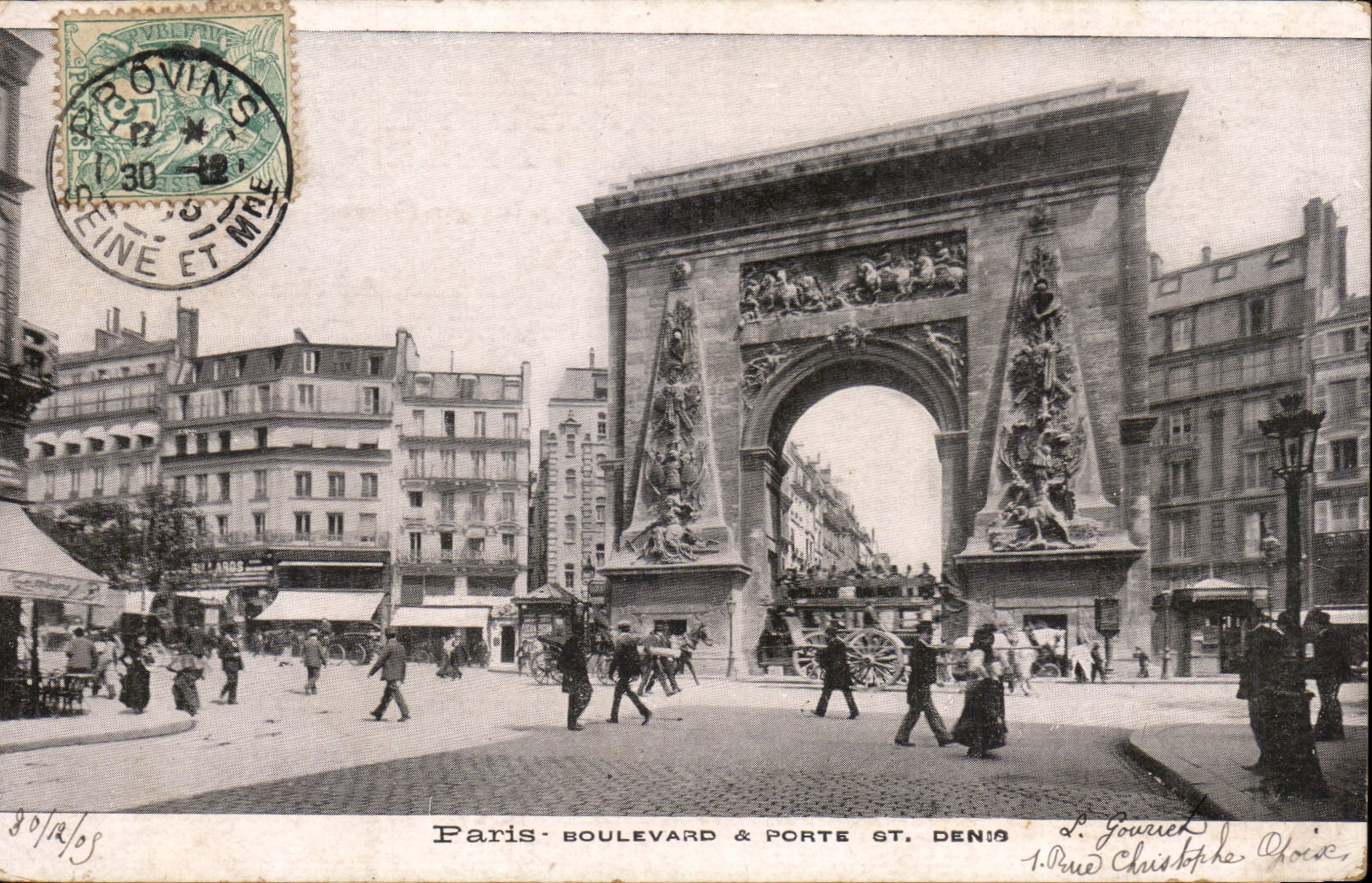 CPA Paris Boulevard et porte St Denis