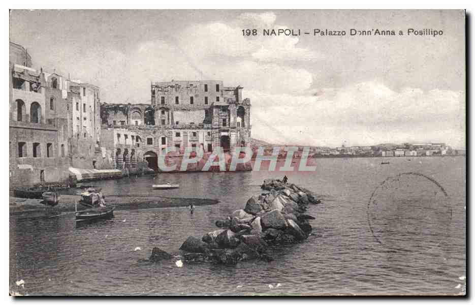CPA Italie Italia Napoli Palazzo donn Anna a Posillipo