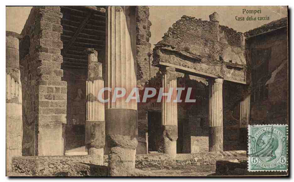 Pompei — Casa della Caccia — éditeur: Reggiano, Delfino, Lombarde, Napoli