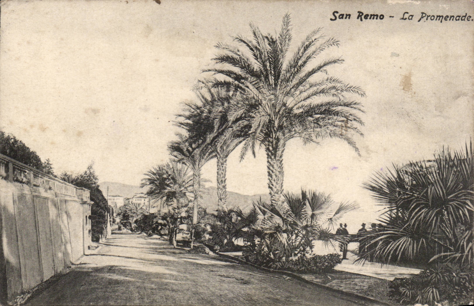 CPA Italie Italia San Remo La promenade