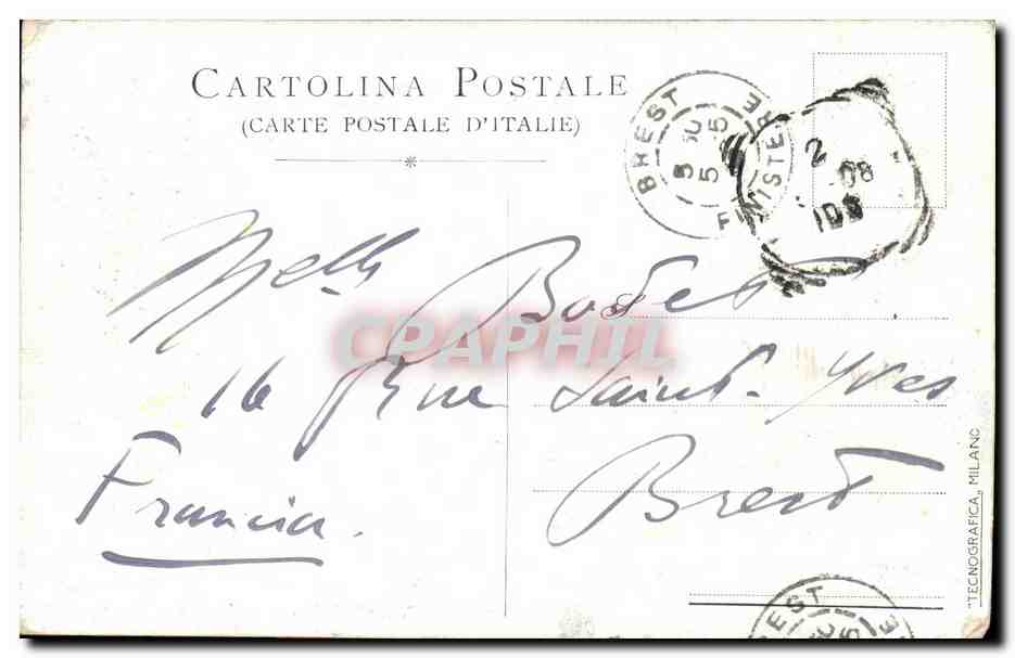 CPA Italie Italia Venezia S Maria della Salute — Rückseite