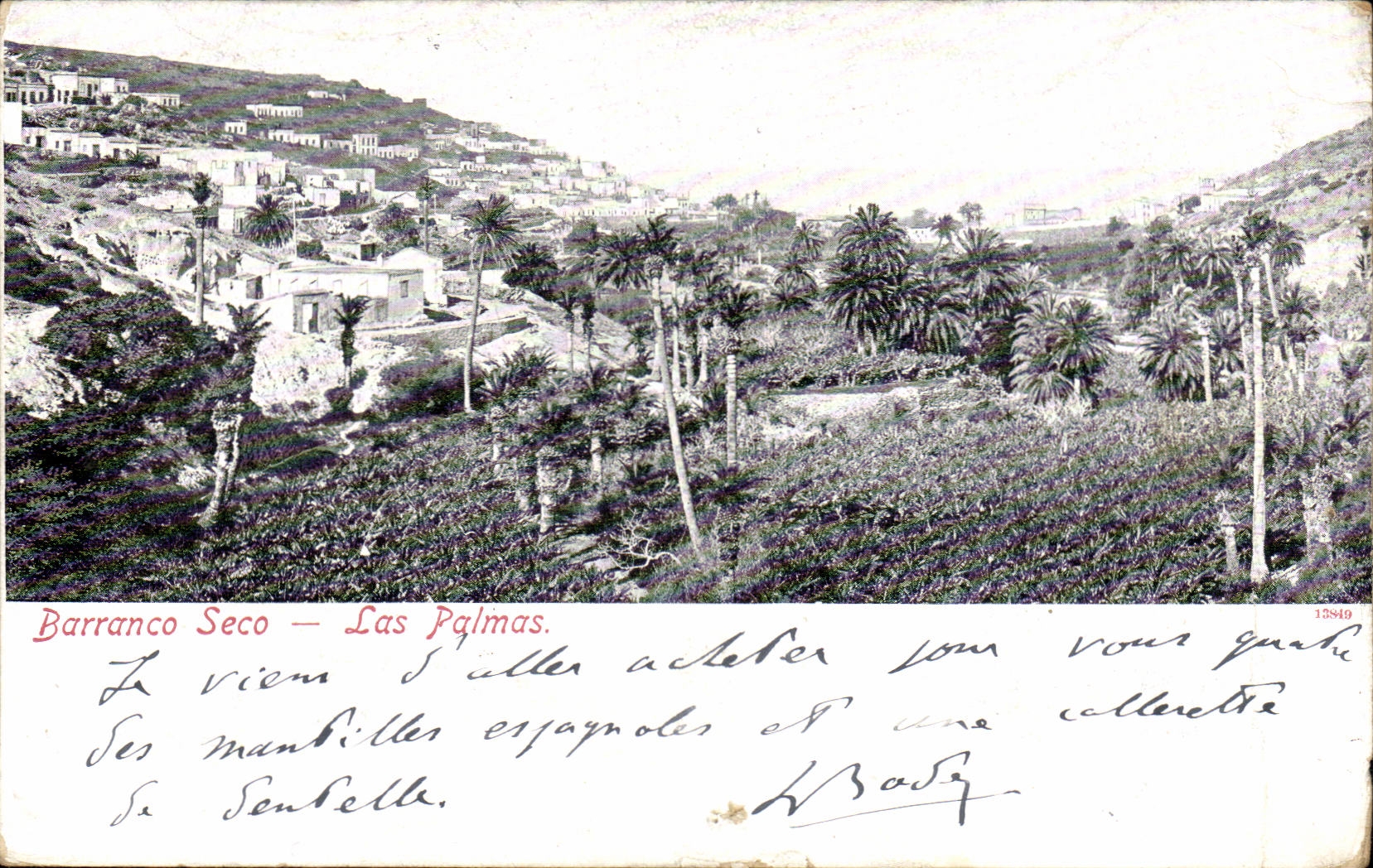 CPA Espana Spain Barranco Seco Las palmas
