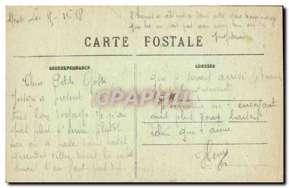 CPA Moret sur Loing Porte de Samois ou de Paris — Verso