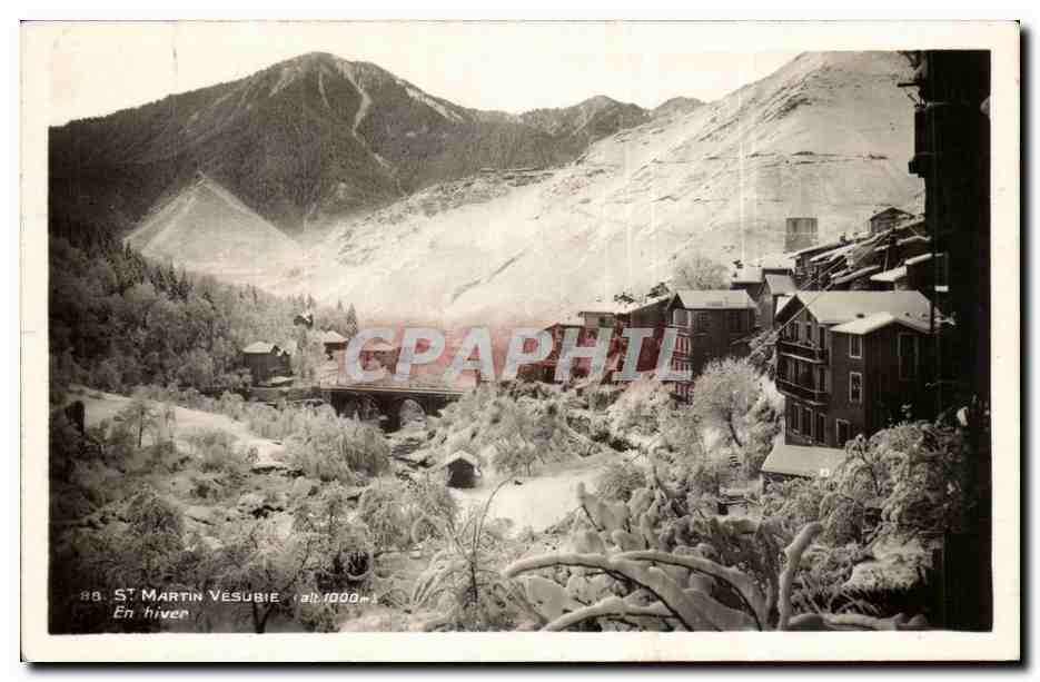 St Martin Vésubie — En hiver — Édition Dihlén - St-Martin Vésubie