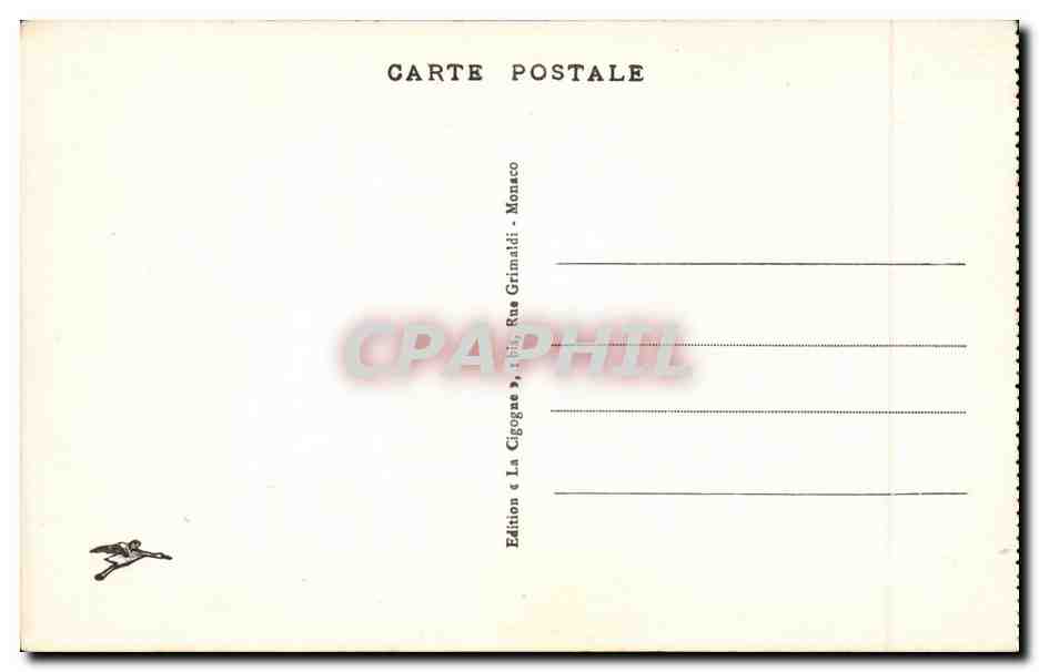 CPA Menton La vieille ville — Rückseite