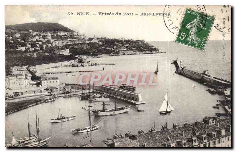 CPA Nice Entree du port Baie Lympia