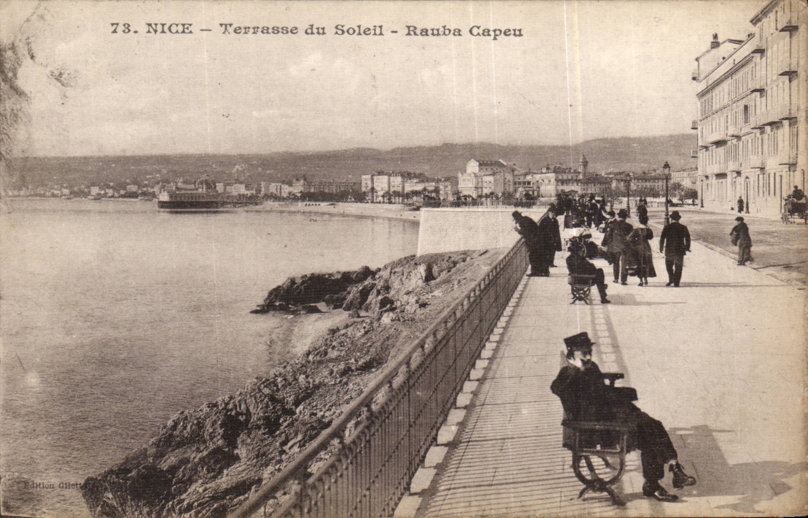 CPA Nice Terrasse du soleil Rauba Capeu