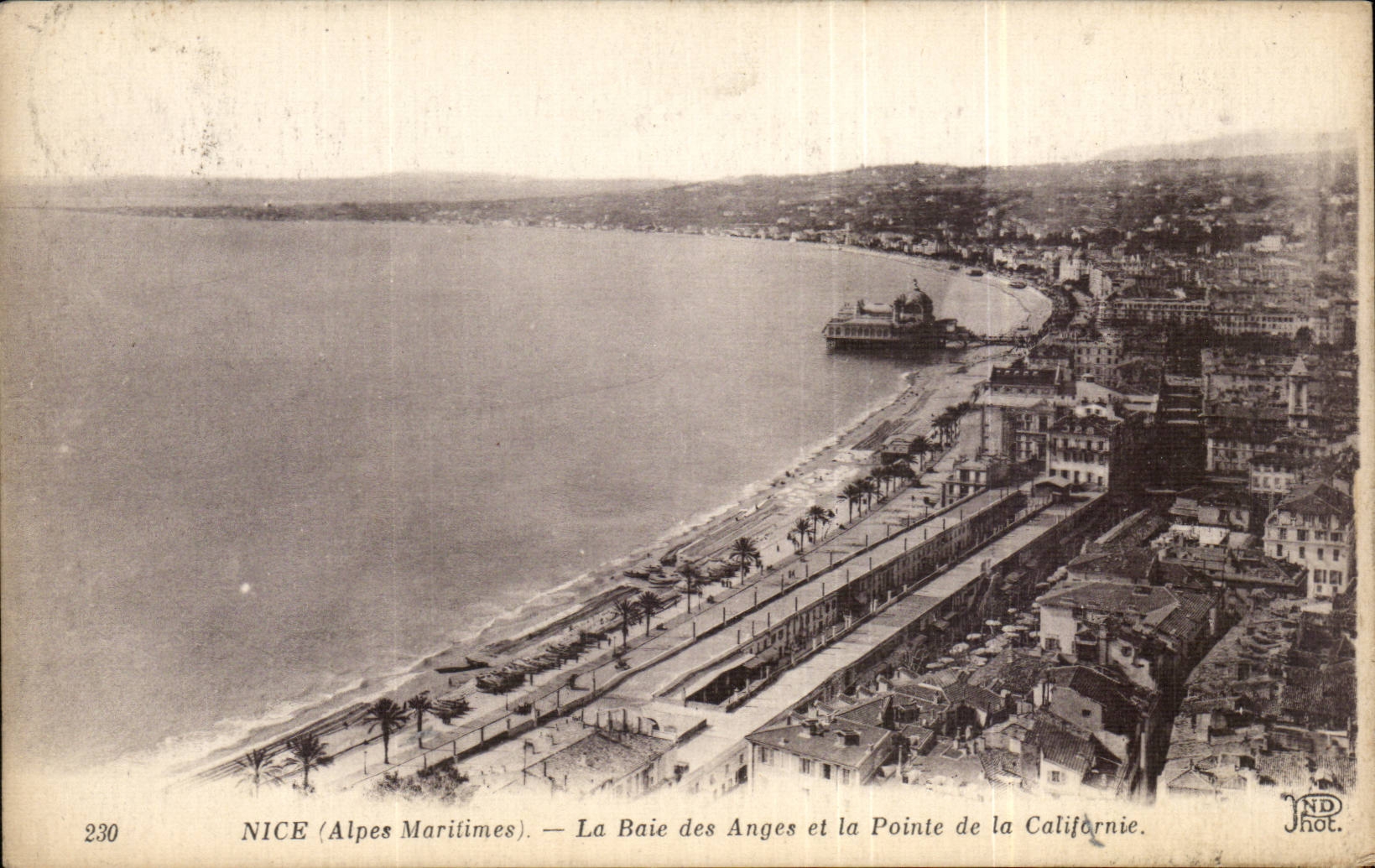 CPA Nice La baie des anges et la pointe de la Californie