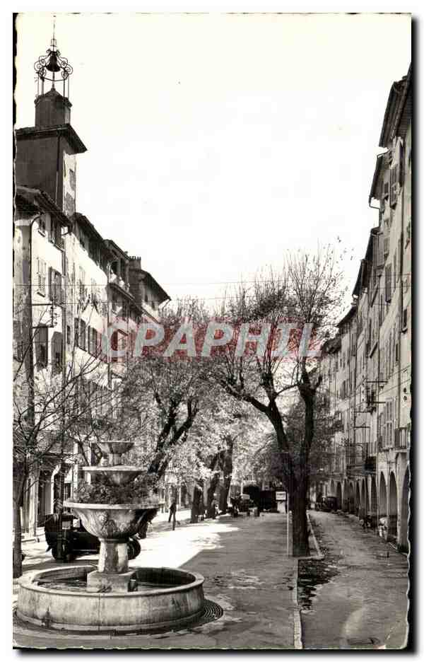 CPSM Grasse La place aux aires et la vieille fontaine