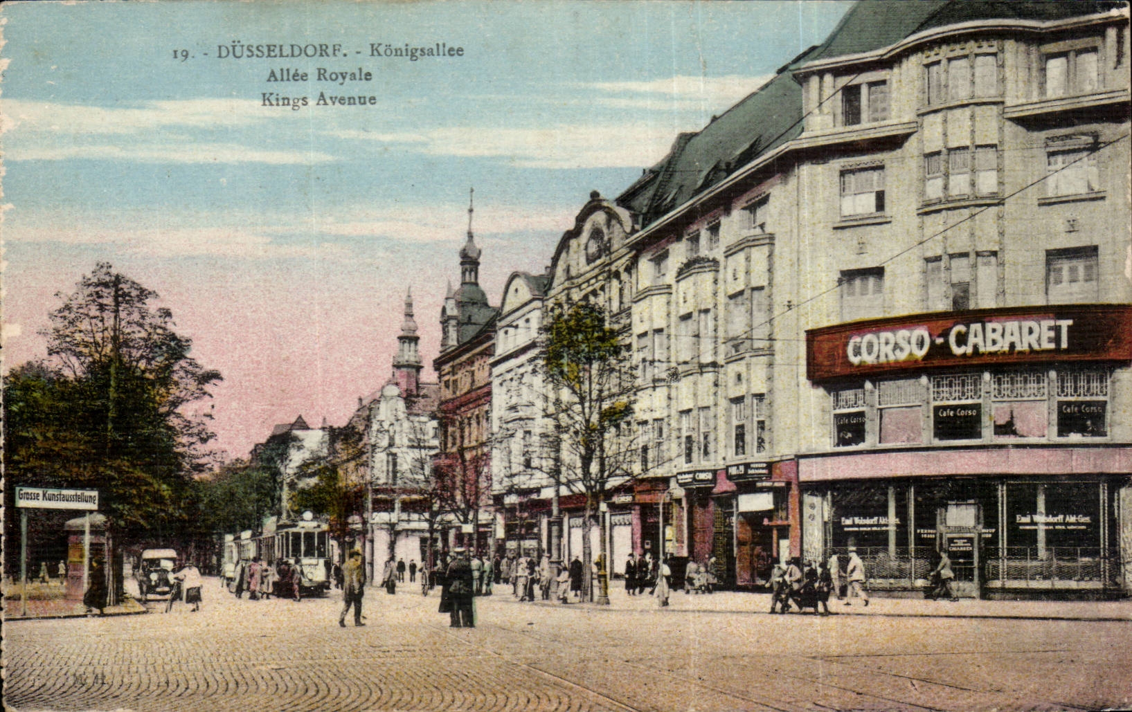 CPA Dusseldorf Konigsallee Alle royale