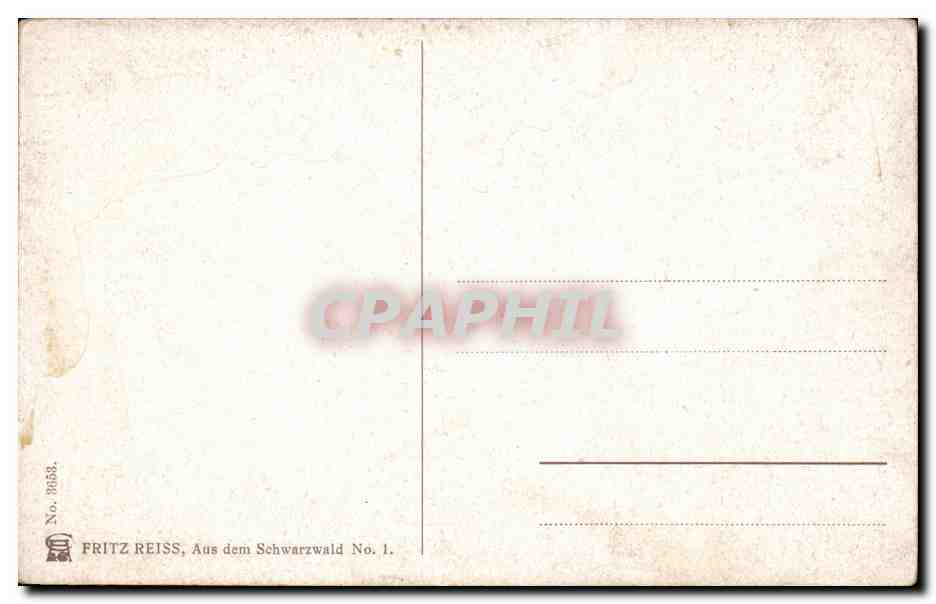 CPA Aus dem Schwarzwald — Rückseite