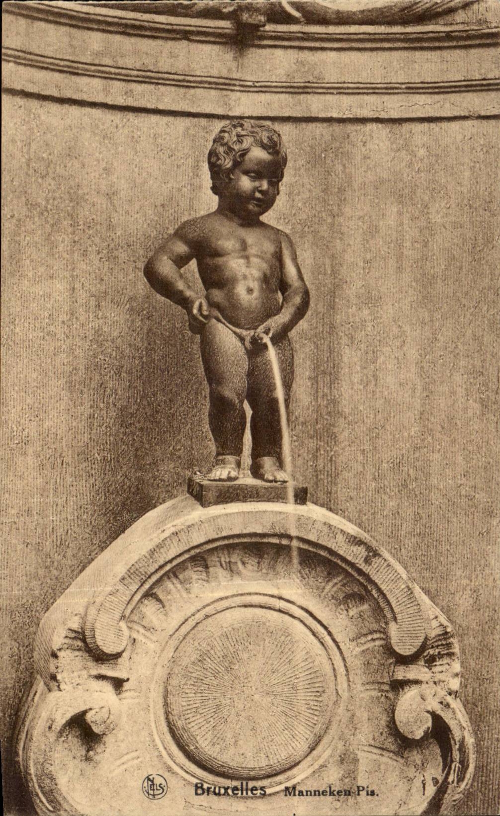 CPA Bruxelles Fontaine du Manneken Pis