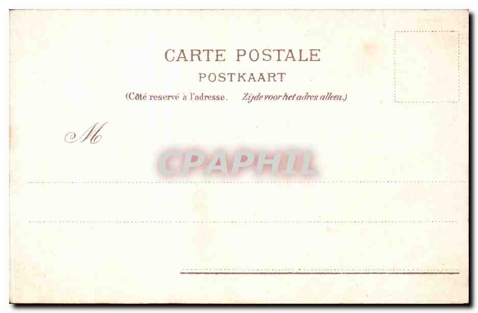 CPA Bruxelles Place royale — Back
