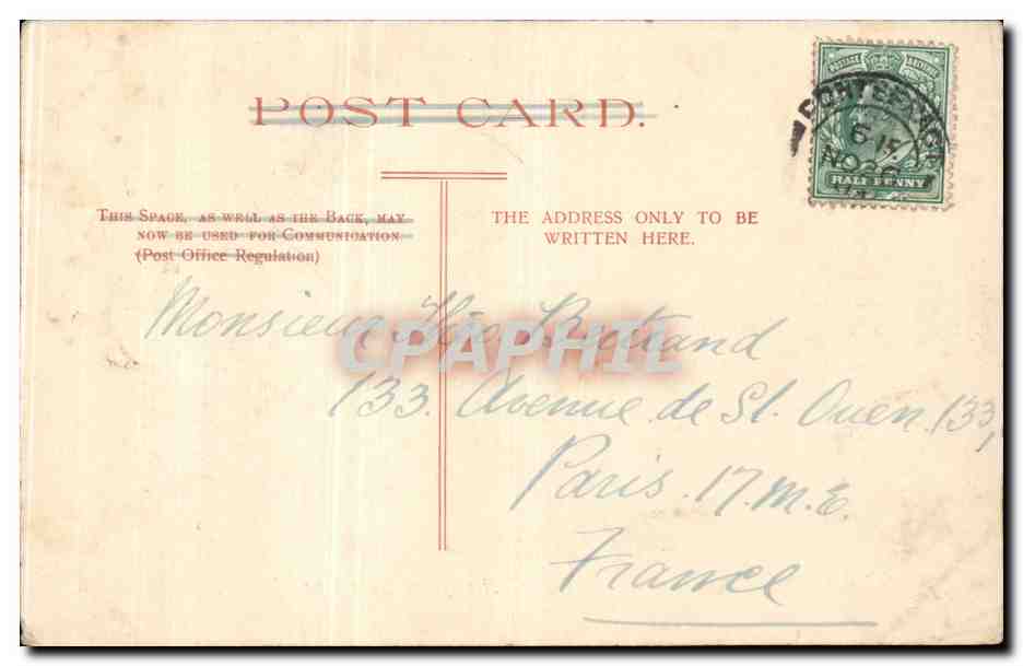CPA Great Britain Pontefract Castle (fron an old print) — Rückseite