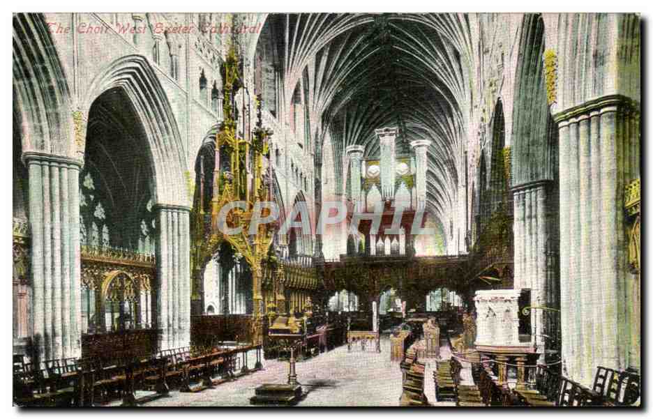 CPA Great Britain Londres London The choir West Exeter cathedral