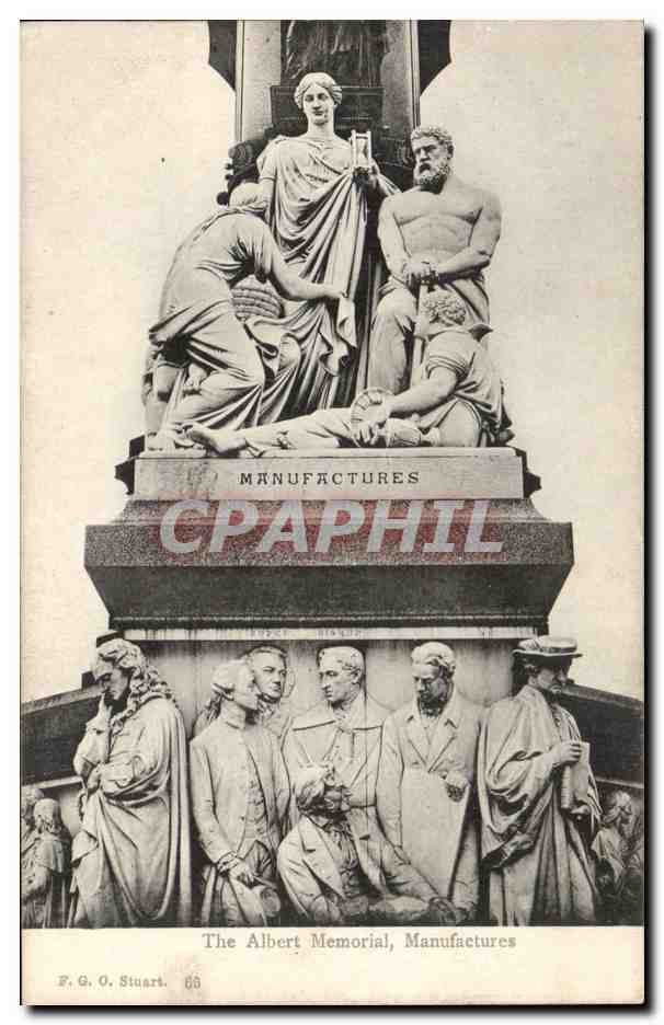 CPA Great Britain Londres London The Albert memorial Manufactures