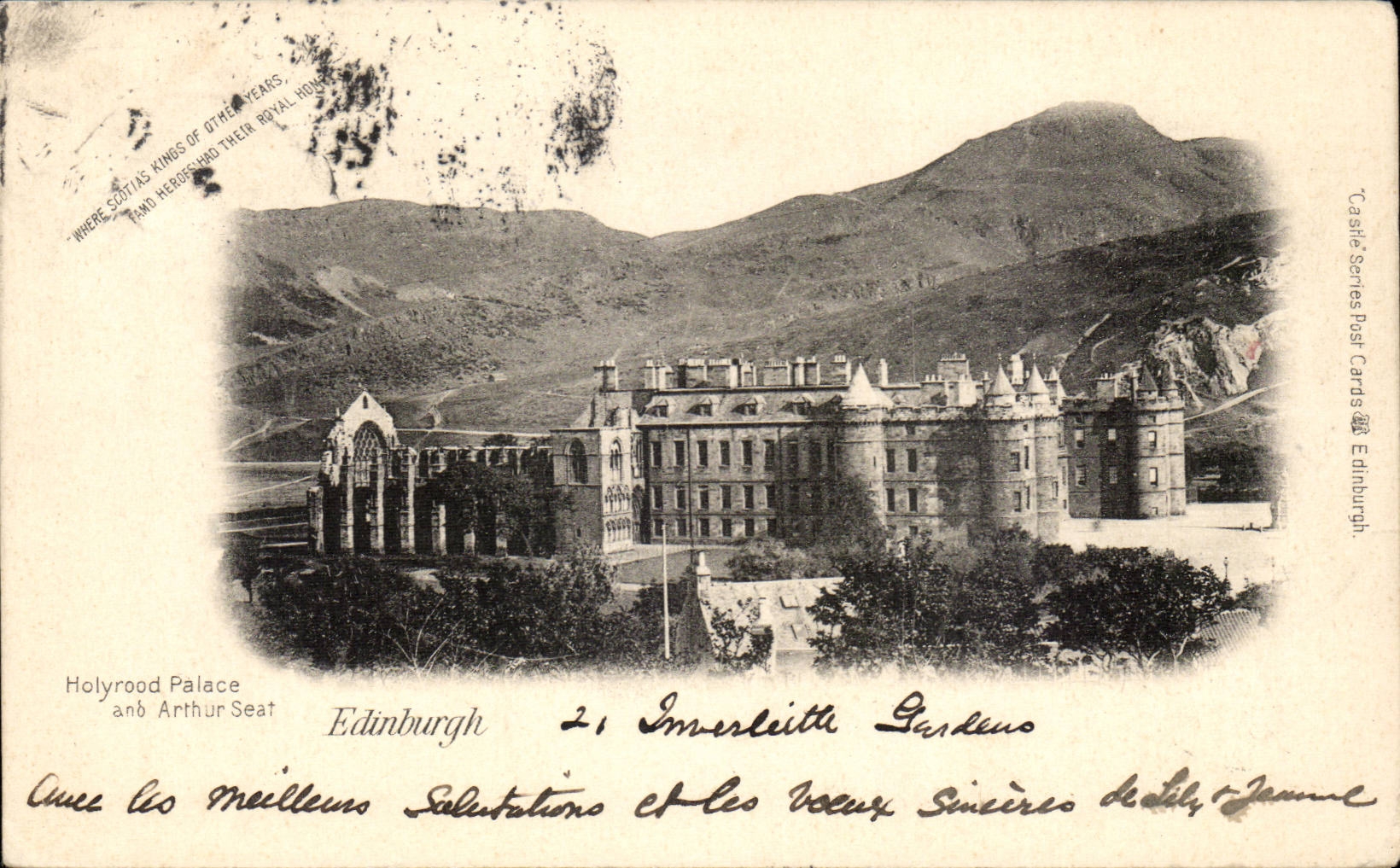 CPA Scotland Edinburgh Holyrood palace and aRthur seat
