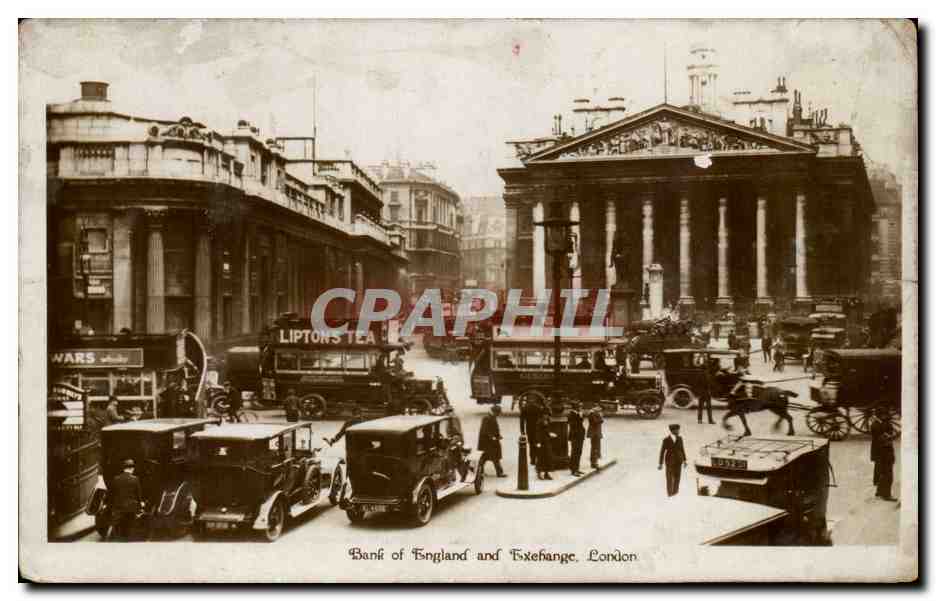 CPA Great Britain Londres london Bank of england and Exchange 