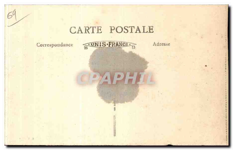 CPA Lyon Pont de l'universite et faculte des lettres et sciences — Verso