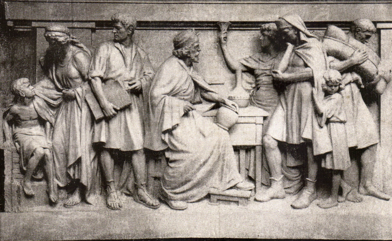CPA One of the panels of the Frieze above liberty & cos East India in Regent St London Londres