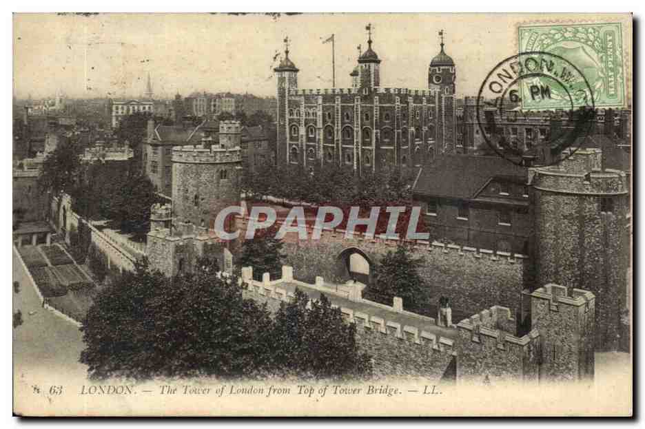 CPA Great Britain London Londres The tower of London