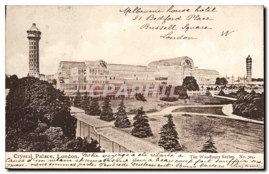 CPA Great Britain London Londres Crystal Palace