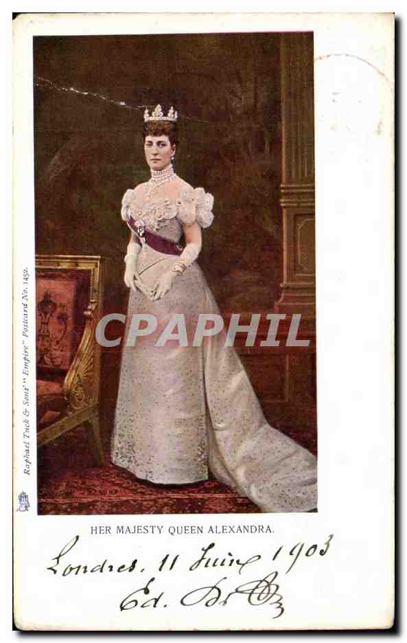 Queen Alexandra — Londres — Raphael Tuck & Sons 'Empire' No. 1492