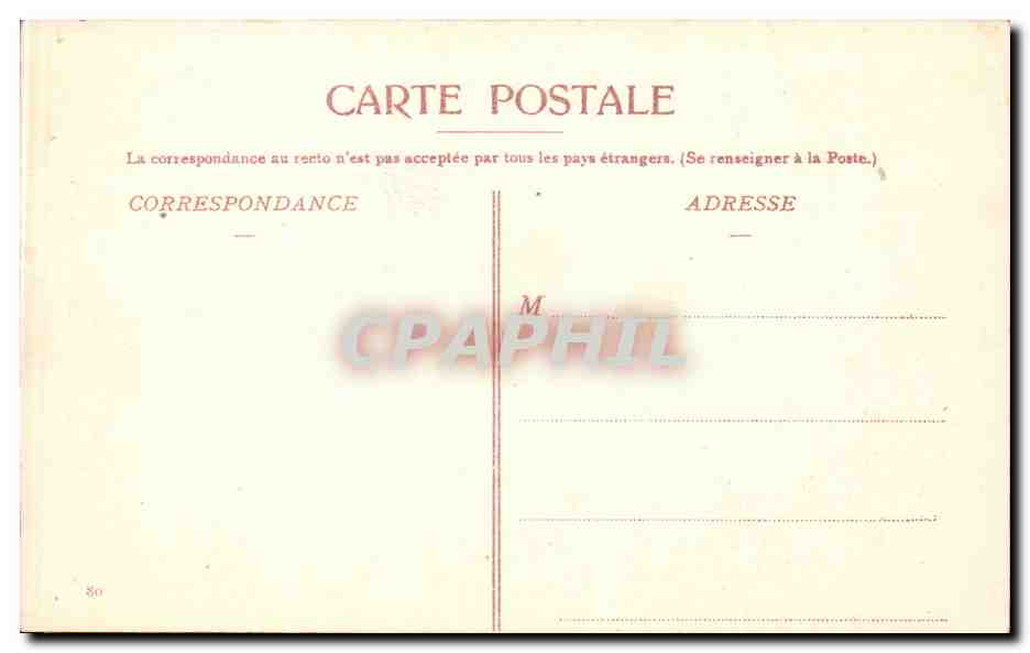 CPA Bruxelles Grand Place Hotel de ville — Verso